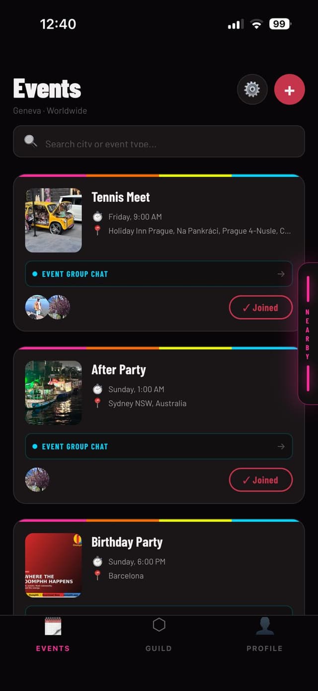 OOmphh - Events